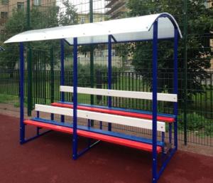 Купить Трибуна на 12 человек с козырьком (брус) в Тихорецке 