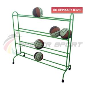 Купить Тележка для мячей мобильная 4 уровня ХИ-МТ14 в Тихорецке 