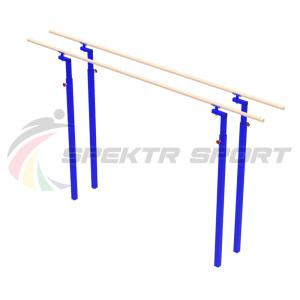 Купить Брусья гимнастические мужские массовые со стеклопластиковыми жердями (уличн. под бетонирование) в Тихорецке 