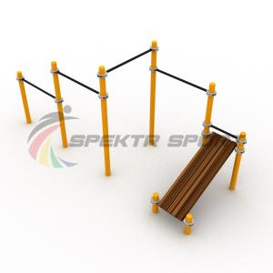 Купить Каскад турников со скамьей для пресса Воркаут SP WRK-12_76mm в Тихорецке 