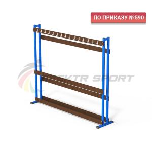 Купить Стеллаж для лыж двусторонний (на 30 пар) ЛХ2 в Тихорецке 