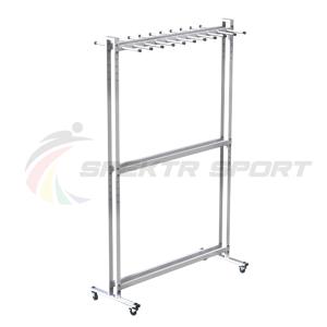 Купить Стеллаж для лыж мобильный + вешалка для палок на 20 пар Стандарт-2М+ в Тихорецке 