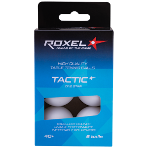 Купить Мяч для настольного тенниса Roxel 1* Tactic, белый, 6 шт в Тихорецке 