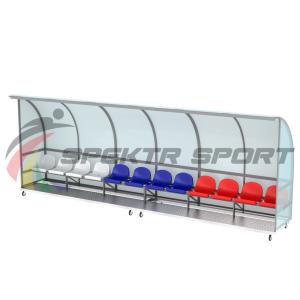 Купить Кабинка для игроков и судей мобильная на 12 мест в Тихорецке 