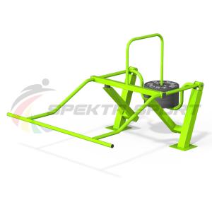 Купить Уличный силовой тренажер для комбинированного жима на верхнюю и нижнюю часть тела, мышцы кора в Тихорецке 