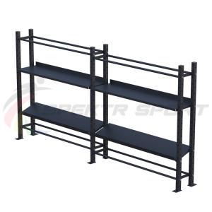 Купить Модульный стеллаж для гантелей, гирь и медболов 3780х430х1950 (2 секции) в Тихорецке 
