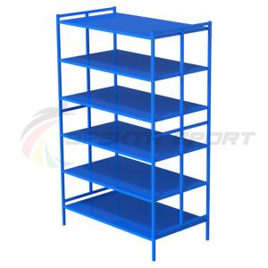 Купить Стеллаж для спортинвентаря открытый двойной (полки металл) в Тихорецке 