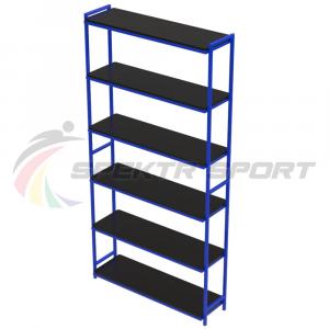 Купить Стеллаж для спортивного инвентаря 6 полок (полки фанера) разборный в Тихорецке 