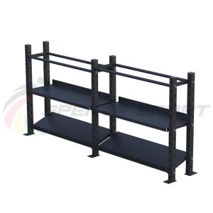 Купить Модульный стеллаж для гантелей, гирь и медболов 3780х430х1200 (2 секции) в Тихорецке 