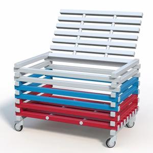 Купить Корзина для хранения инвентаря с закрывающейся крышкой 1200х800х700 мм в Тихорецке 