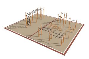 Купить Площадка уличная для воркаут Дворовая 5_76mm в Тихорецке 