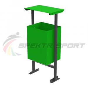 Купить Урна для мусора прямоугольная с навесом «Бабочка» в Тихорецке 