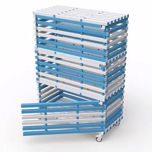 Купить Стеллаж 3-х секционный закрывающийся, разборный жесткий ПВХ 1380х720х2005 мм в Тихорецке 