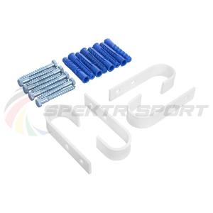 Купить Комплект настенного крепежа для турника 3 в 1 (2 в 1) крюки белые в Тихорецке 