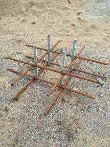 Купить Каркас для заливки бетонной смеси (ёжик) для монтажа уличных тренажеров в Тихорецке 