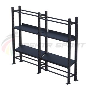 Купить Модульный стеллаж для гантелей, гирь и медболов 2580х430х1950 (2 секции) в Тихорецке 