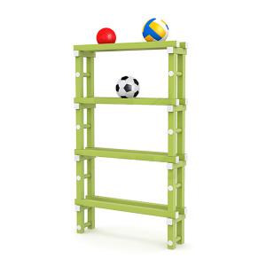 Купить Стеллаж для мячей (для бассейнов) жесткий ПВХ, 1010х260х1660 мм в Тихорецке 