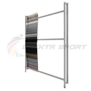 Купить Стеллаж для лыж односторонний пристенный на 10 пар SP ЛХ10 в Тихорецке 