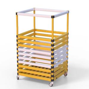 Купить Корзина для хранения инвентаря 600х600х1000 мм ПВХ  (закругленный профиль) в Тихорецке 