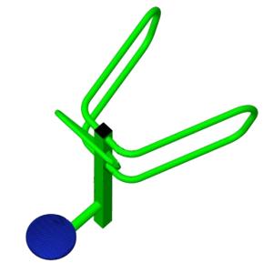Купить Уличный тренажер взрослый Диск + Брусья ТС 110-2 в Тихорецке 