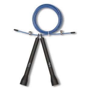 Купить Скакалка высокооборотная Кроссфит стальной шнур в оплетке 2.7 м сине-чёрная в Тихорецке 