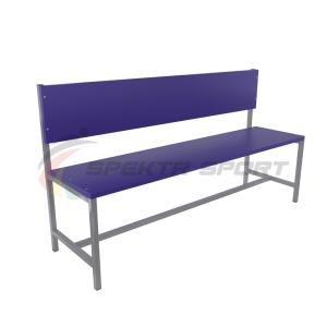 Купить Скамейка для раздевалок со спинкой (цельная) 1500 мм ЛДСП в Тихорецке 