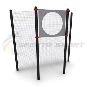 Купить Мишень на стойках круглая для выполнения испытания Метание теннисного мяча в цель (дист 6 м), сталь в Тихорецке 