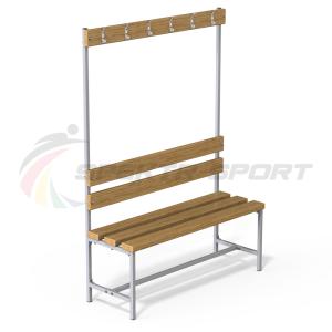Купить Скамейка с вешалкой для раздевалок (разборная) 1600 мм в Тихорецке 