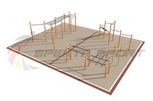 Купить Площадка уличная для воркаут Дворовая 2_76mm в Тихорецке 