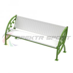 Купить Скамья уличная Кляксы с веточкой 2000*900*630 мм, каркас металл в Тихорецке 